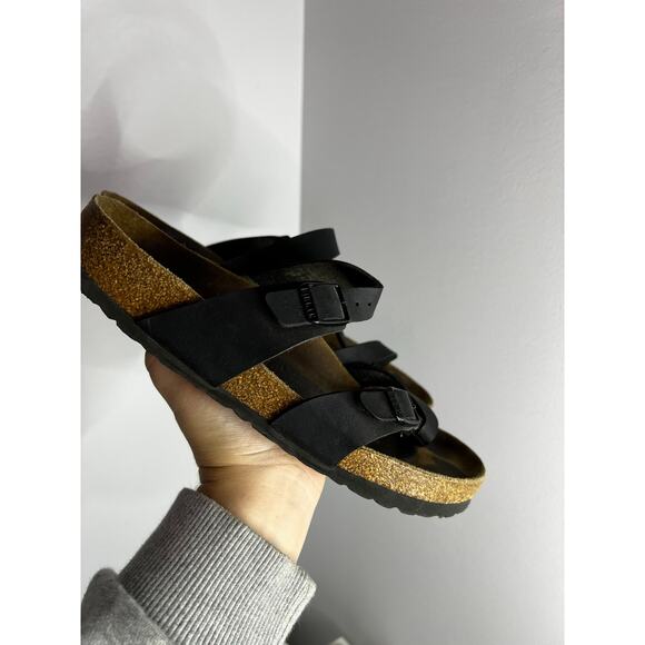 Birkenstock Mayari Birko-Flor - Black Sandals Size 40 - Picture 2 of 8